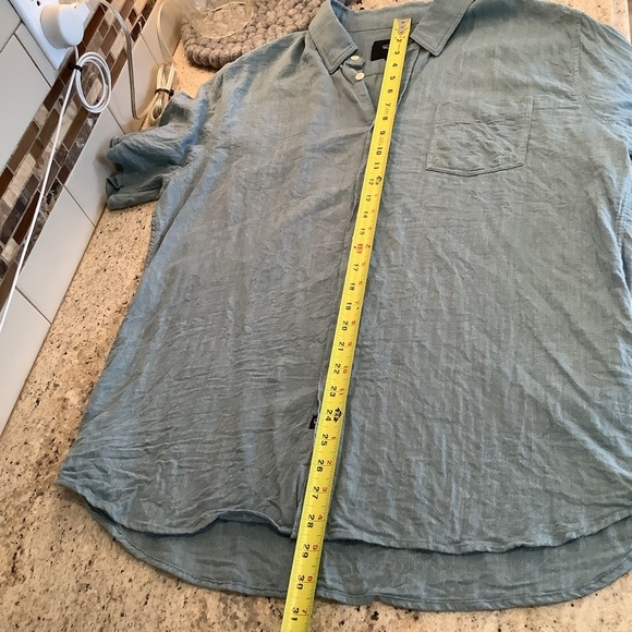 Rails Men's Greenish Blue Cotton Shirt Size XL - Picture 8 of 8